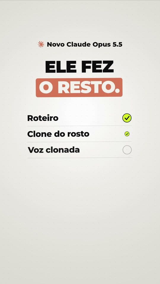 Ele fez o resto