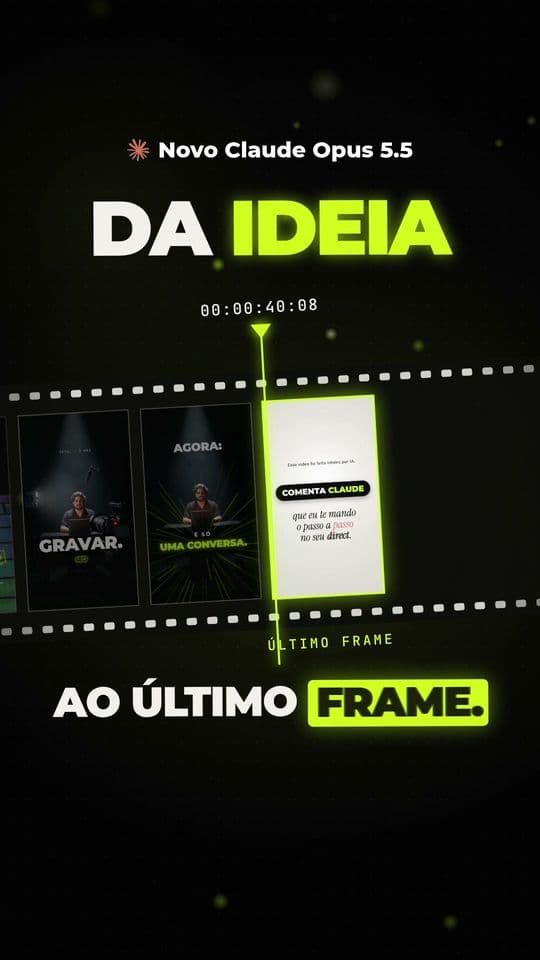 Da ideia ao último frame