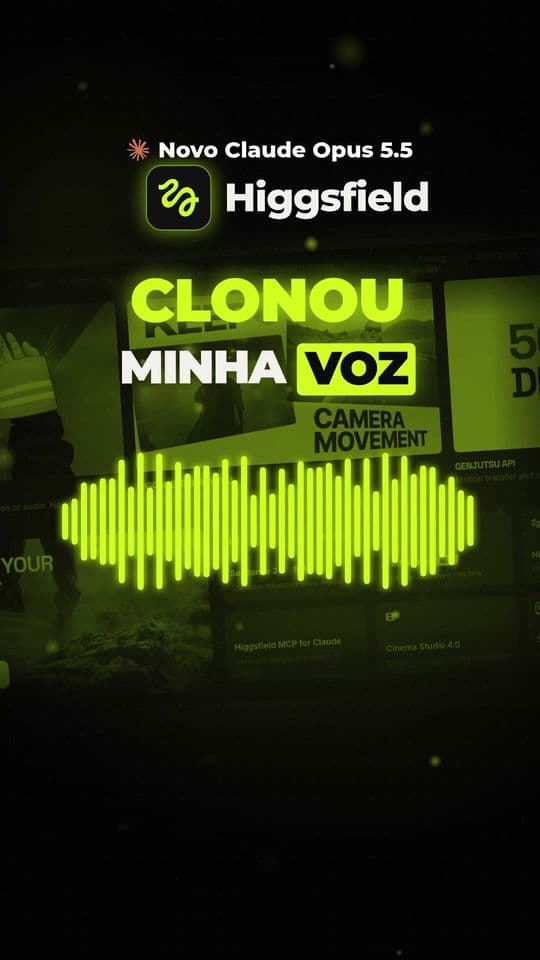 Higgsfield clonando a voz